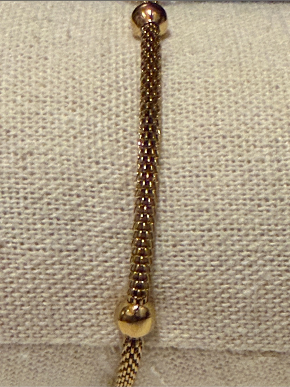 Elegant Gold-Tone Mesh Slide Bracelet - Women's Jewelry